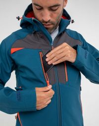 Arbeitsjacke Softshell Blau Herren